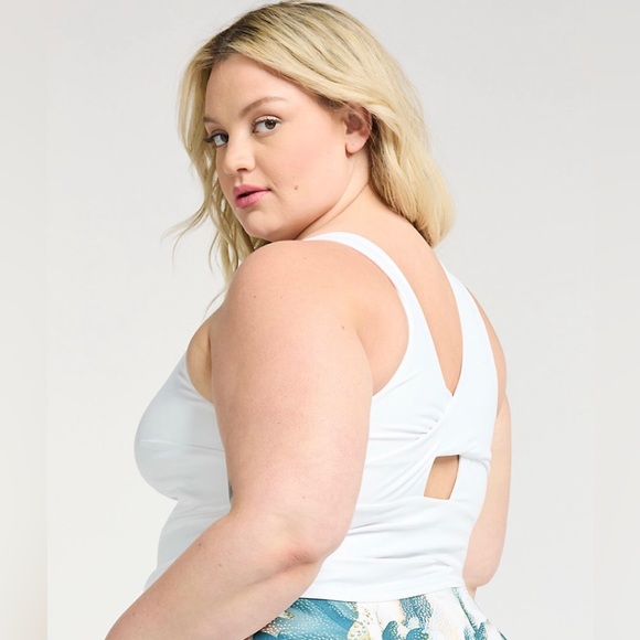 2 piece set! BLUE plus size athletic tank and matching skort EUC - Picture 4 of 15